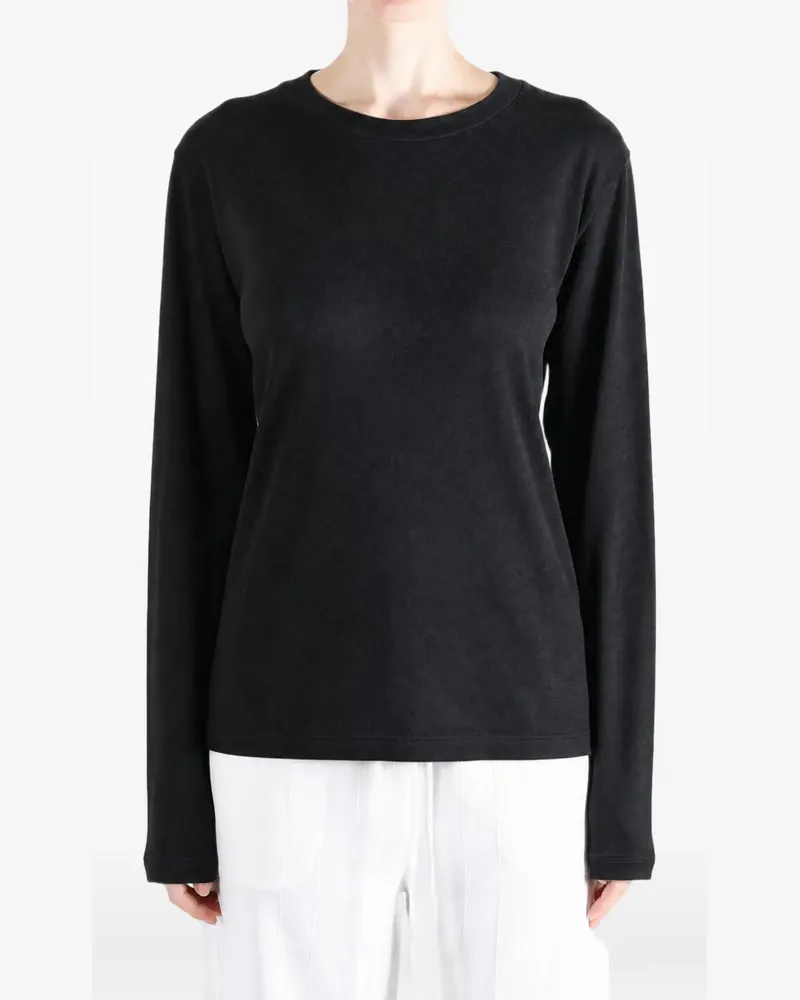 extreme cashmere N°500 Jones Langarmshirt - Schwarz Schwarz