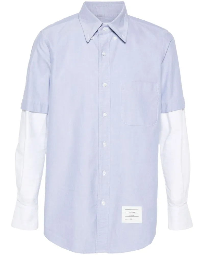 Thom Browne Hemd im Layering-Look - Blau Blau