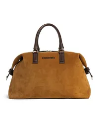 Dsquared2 Reisetasche mit Logo-Schild Braun