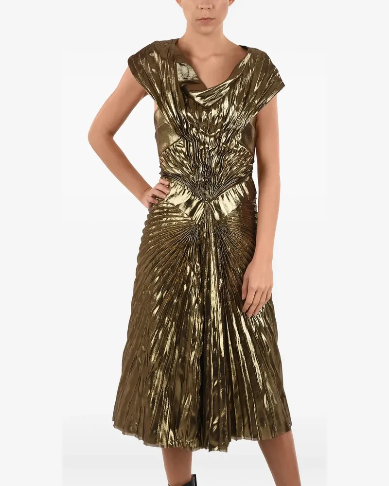 Maison Margiela Drapiertes Kleid mit Falten - Gelb Gelb