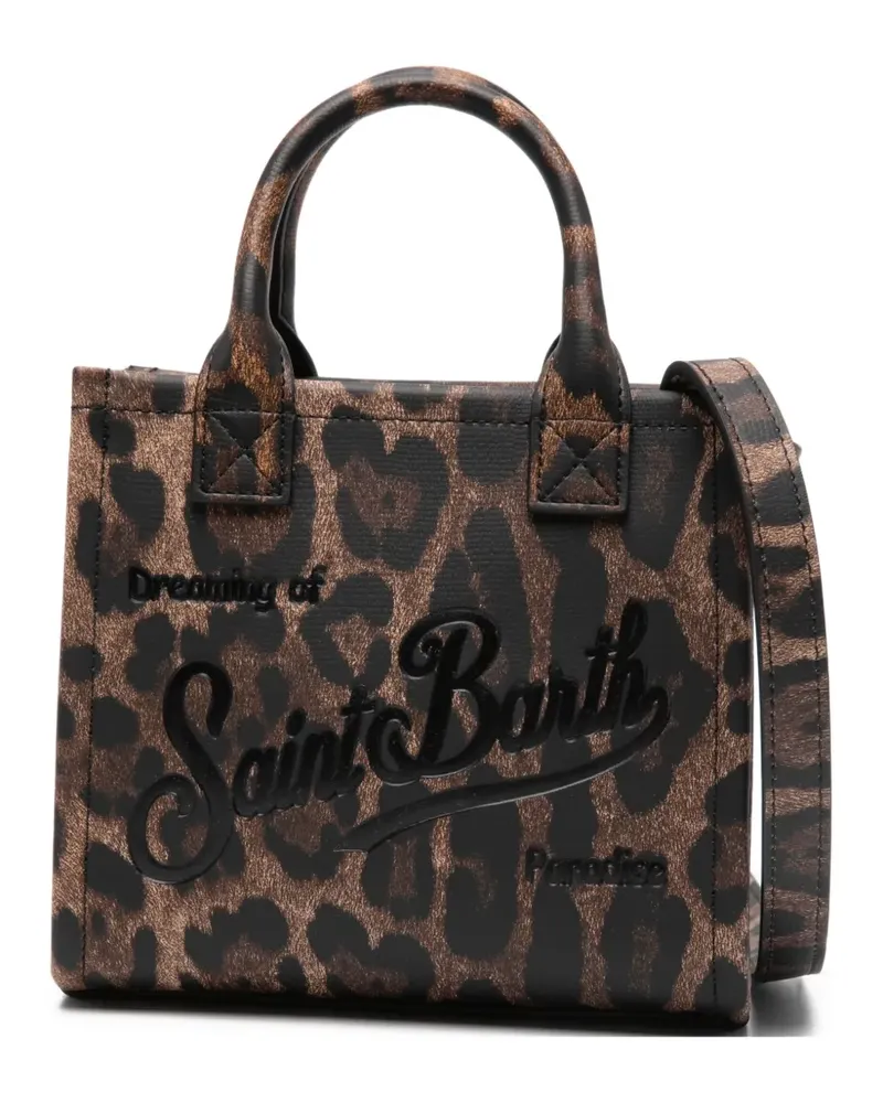 MC2 Saint Barth leopard print top handle tote bag - Braun Braun