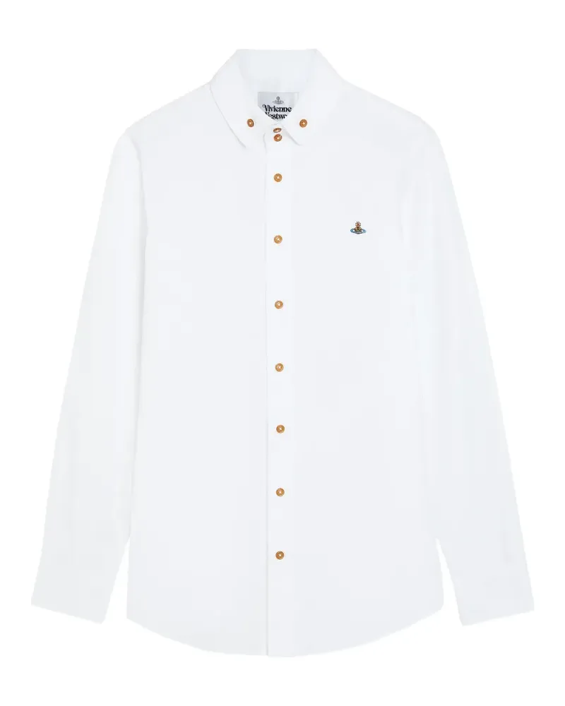 Vivienne Westwood Krall Orb-embroidered shirt - Weiß Weiß