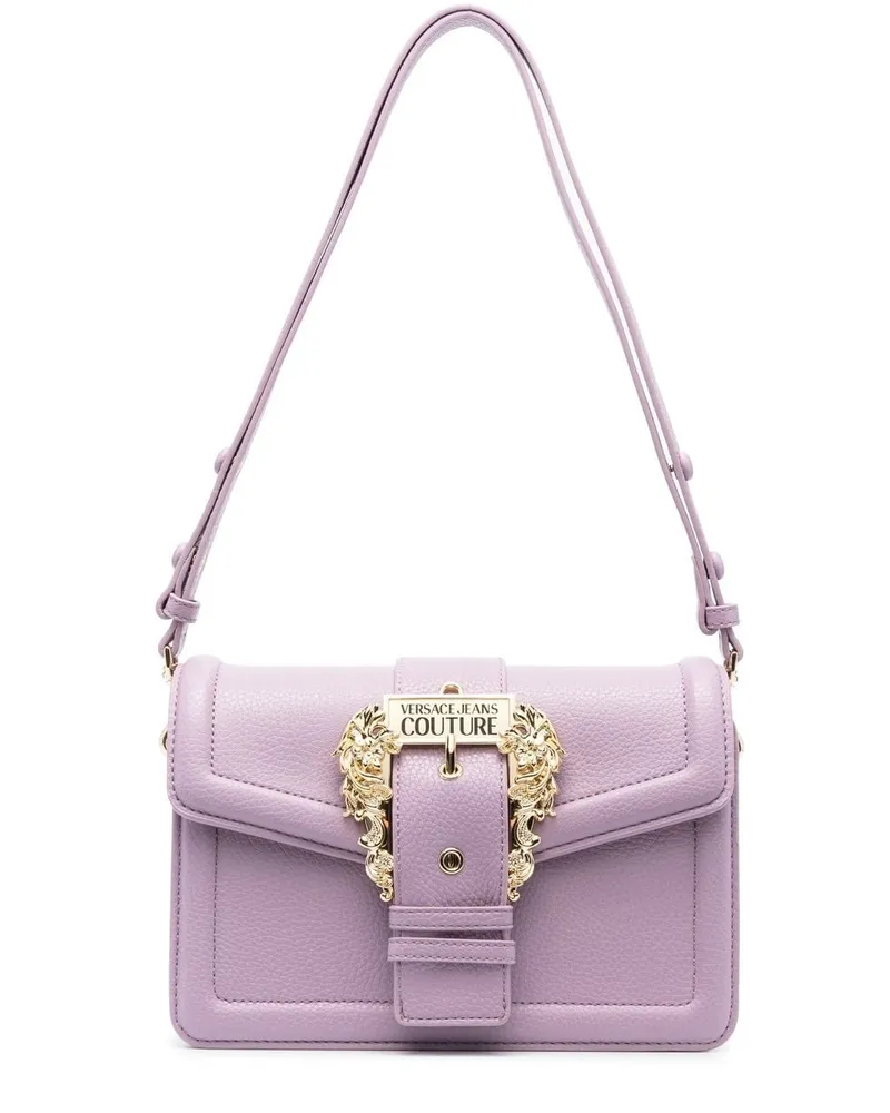 Versace Jeans Umhängetasche mit Logo-Schild - Violett Violett