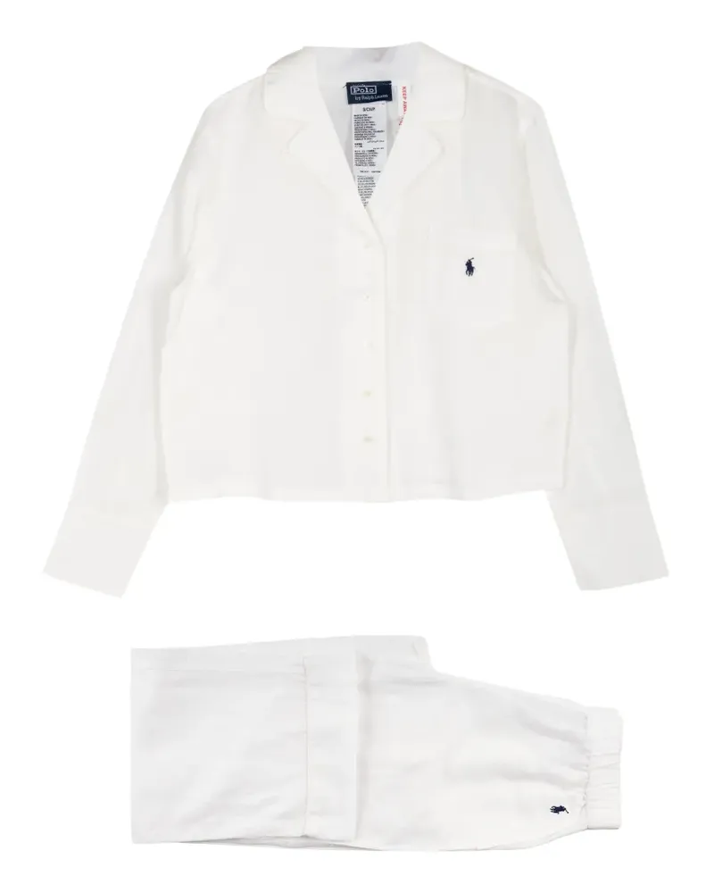 Ralph Lauren long-sleeve pajama set - Weiß Weiß