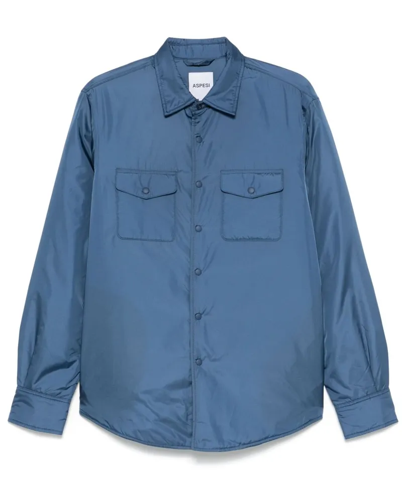 ASPESI Gefütterte Hemdjacke - Blau Blau