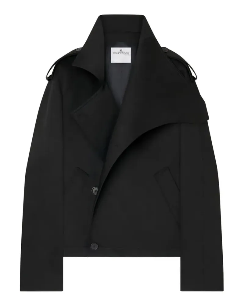 Courrèges Jacke mit Knöpfen - Schwarz Schwarz