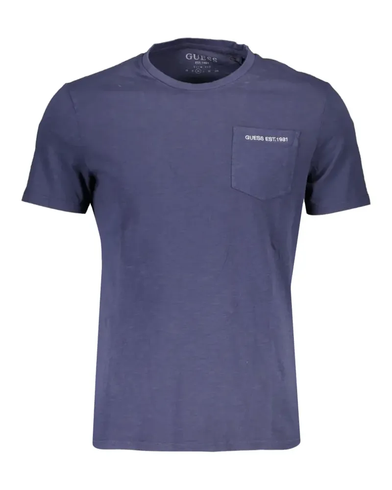 Guess logo-print T-shirt - Blau Blau