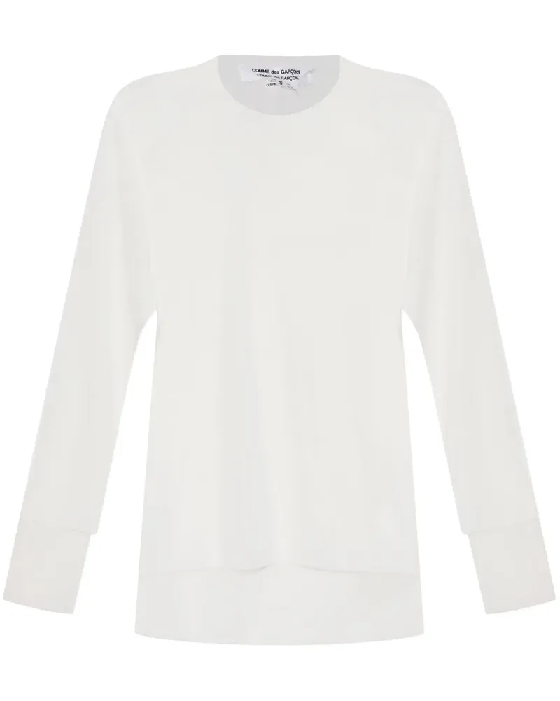 Comme des Garçons Semi-transparentes Oberteil - Weiß Weiß