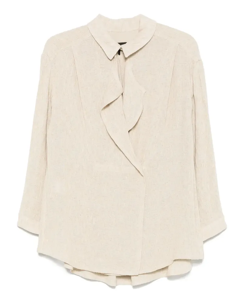 Giorgio Armani Bluse mit Rüschendetail - Nude Nude