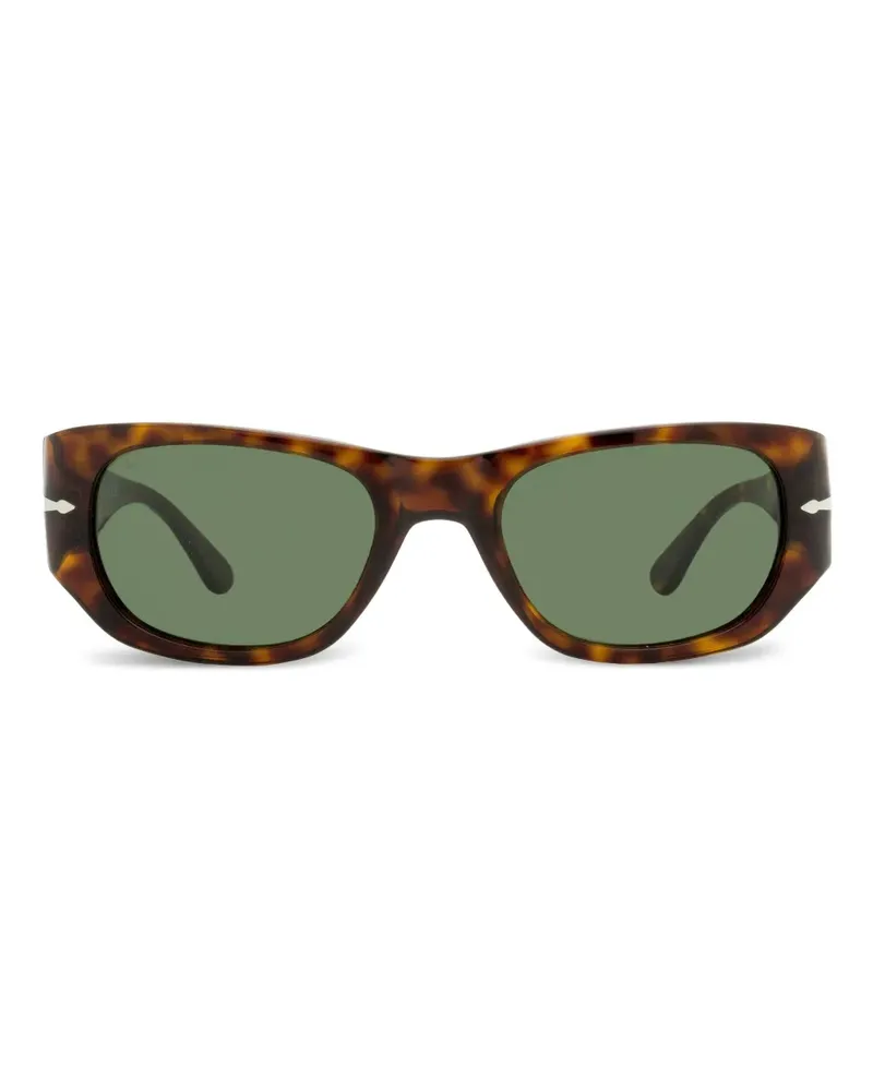Persol Sonnenbrille mit eckigem Gestell - Braun Braun