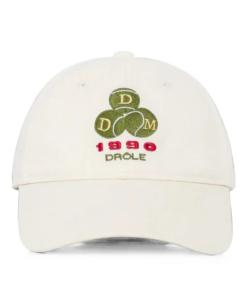 Drôle de Monsieur Funny 1990 logo-embroidered baseball cap - Weiß Weiß