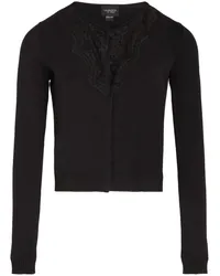 Giambattista Valli Cardigan mit Spitzendetail Schwarz