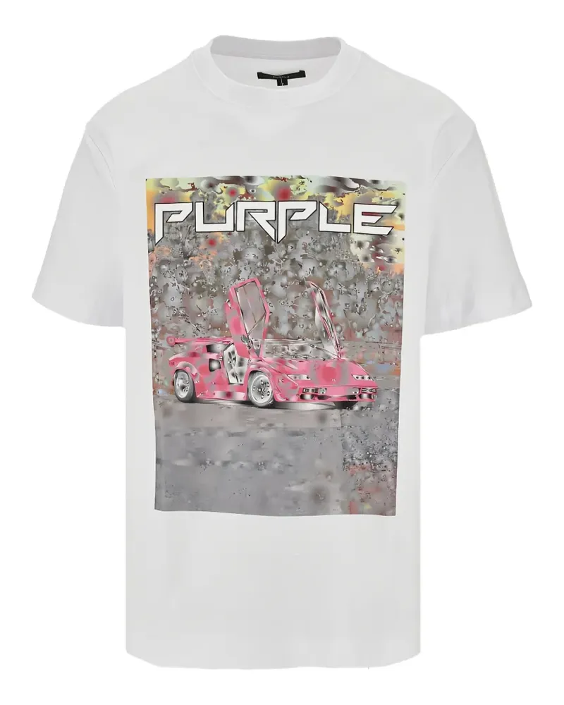 PURPLE BRAND crew-neck T-shirt - Weiß Weiß