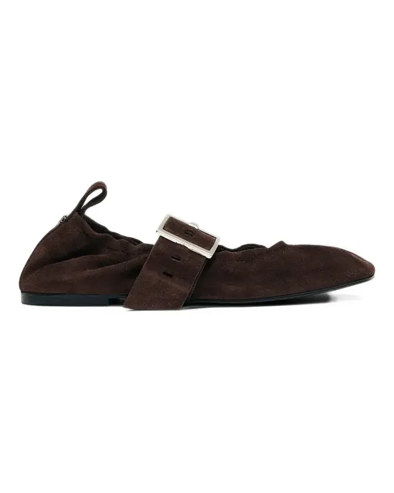 Alohas Sarea Ballerinas mit Schnalle - Braun Braun