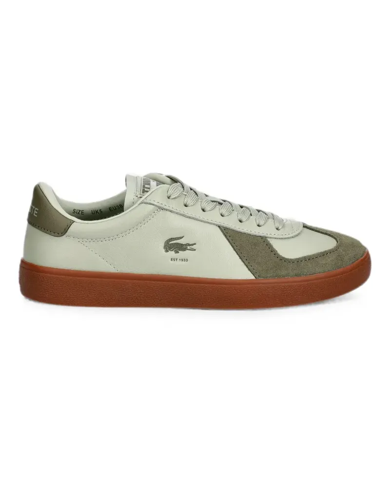 Lacoste Baseshot Pro suede-panelled logo-print sneakers - Grün Grün