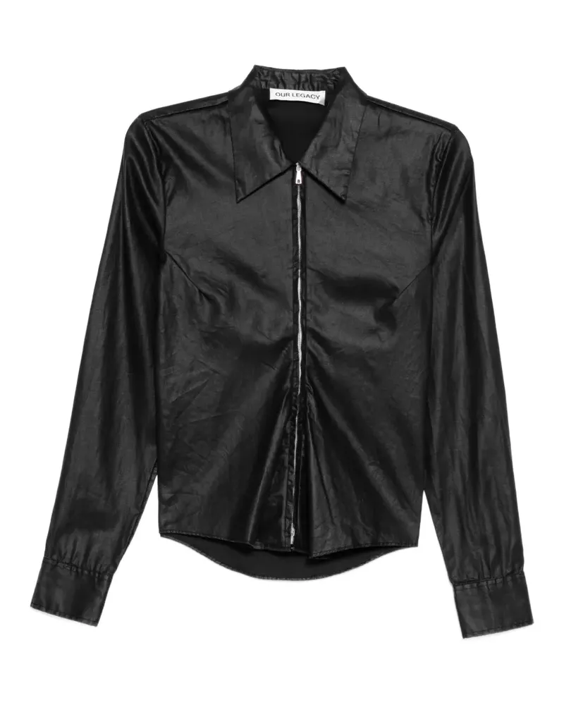 Our Legacy coated slim-fit shirt - Grau Grau
