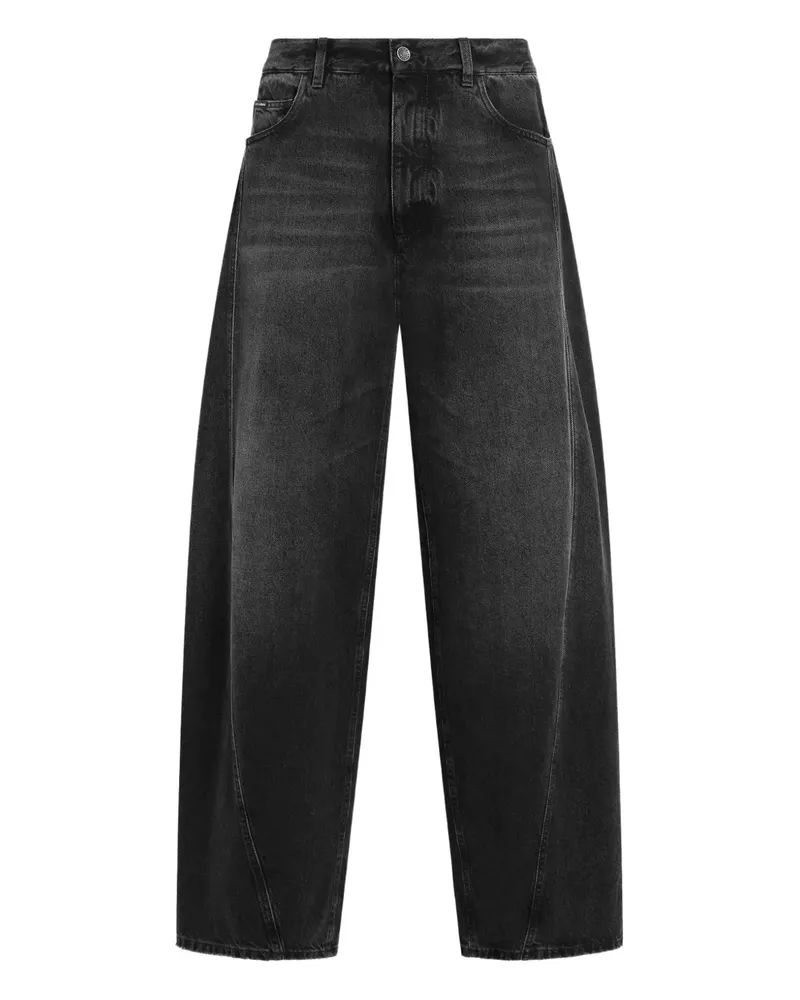 Dolce & Gabbana Jeans mit weitem Bein - Schwarz Schwarz