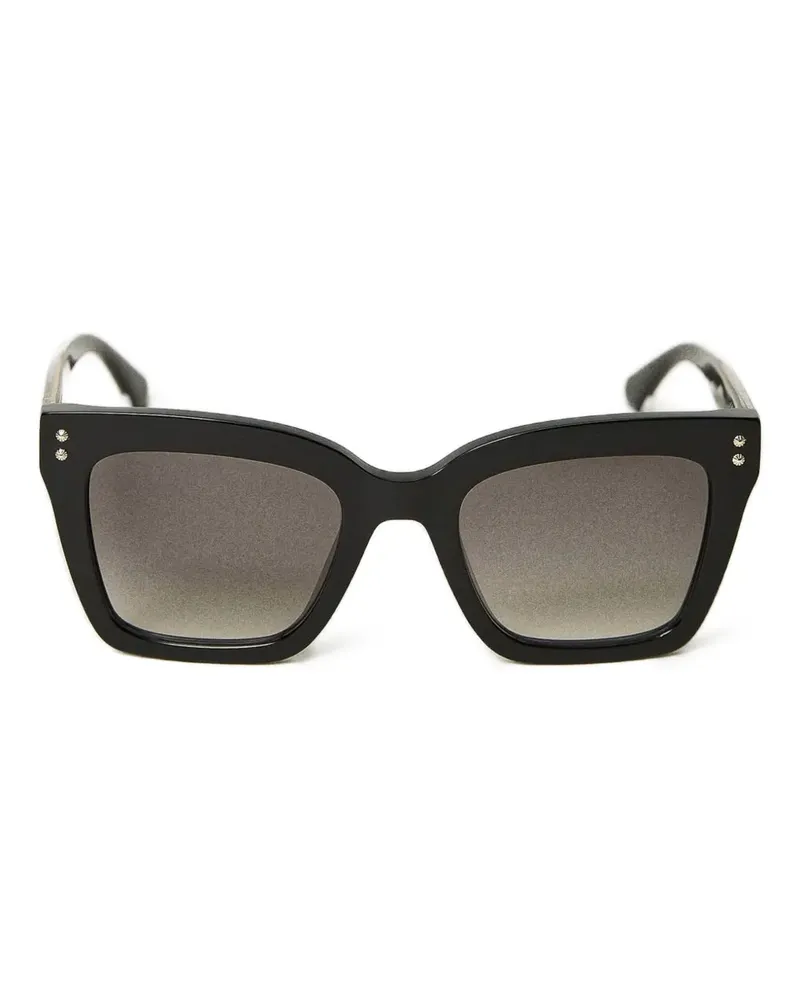 Twin-Set Eckige Sonnenbrille mit Farbverlauf - Schwarz Schwarz