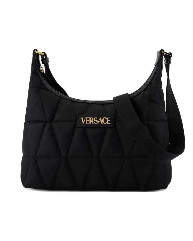 Versace Gesteppte Myth Schultertasche - Schwarz Schwarz