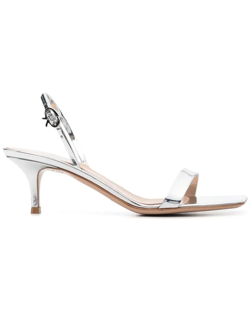 Gianvito Rossi Sandalen mit eckiger Kappe - Silber Silber