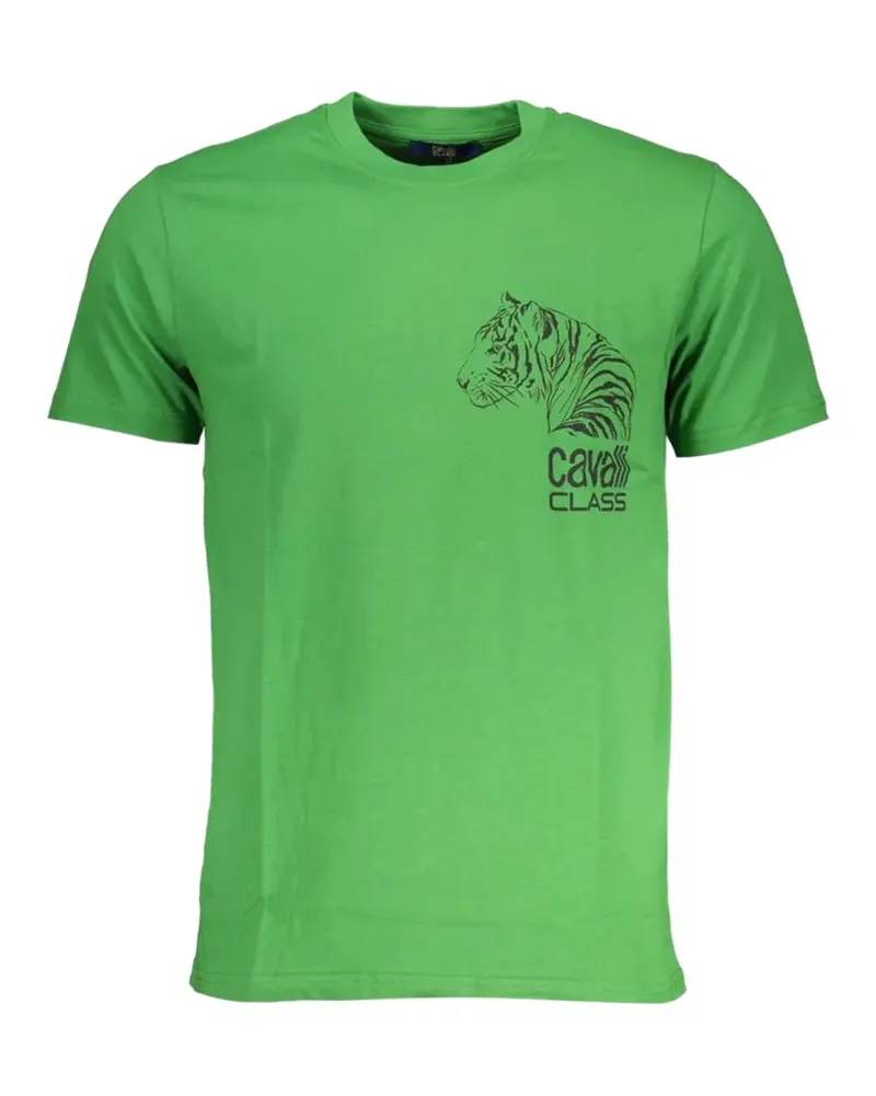 Roberto Cavalli tiger-print T-shirt - Grün Grün