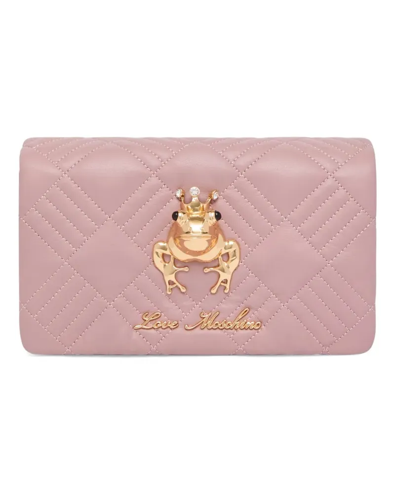 Moschino quilted embellished shoulder bag - Rosa Rosa