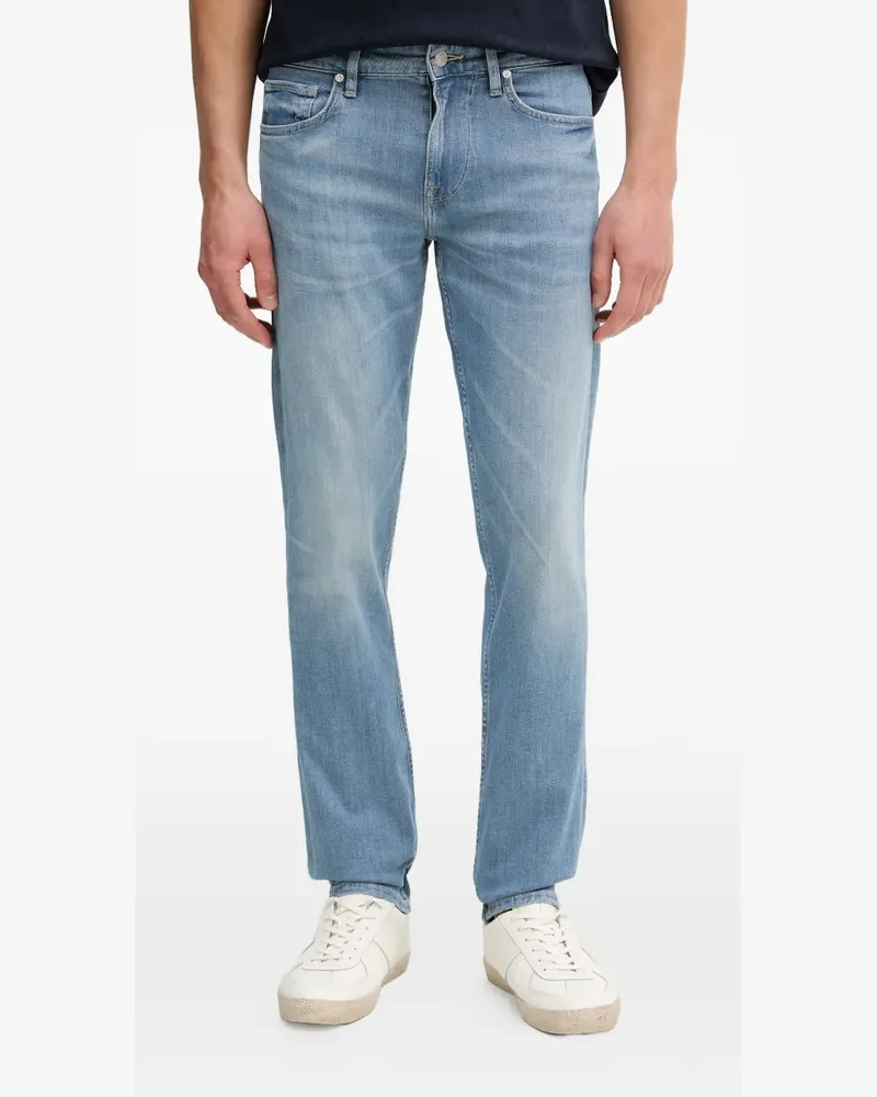 Guess Jeans mit Logo-Patch - Blau Blau