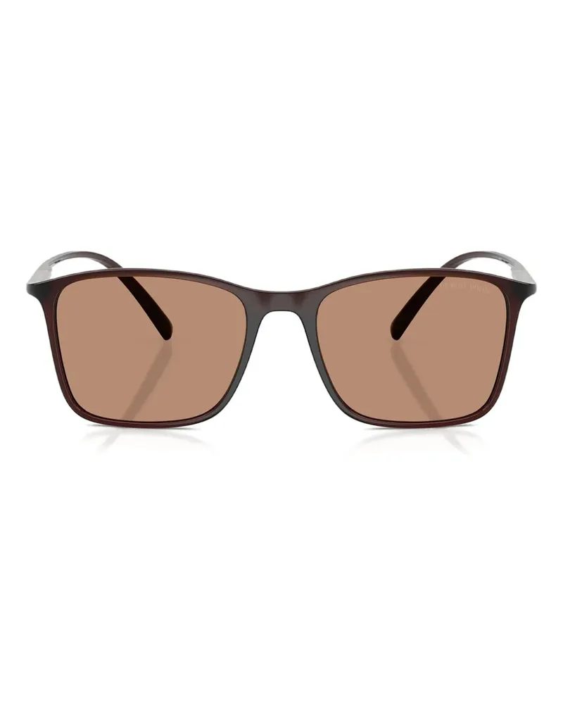 Giorgio Armani Eckige Sonnenbrille - Braun Braun