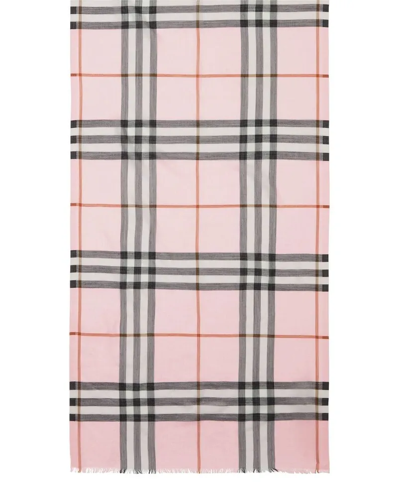Burberry Schal mit House-Check - Rosa Rosa