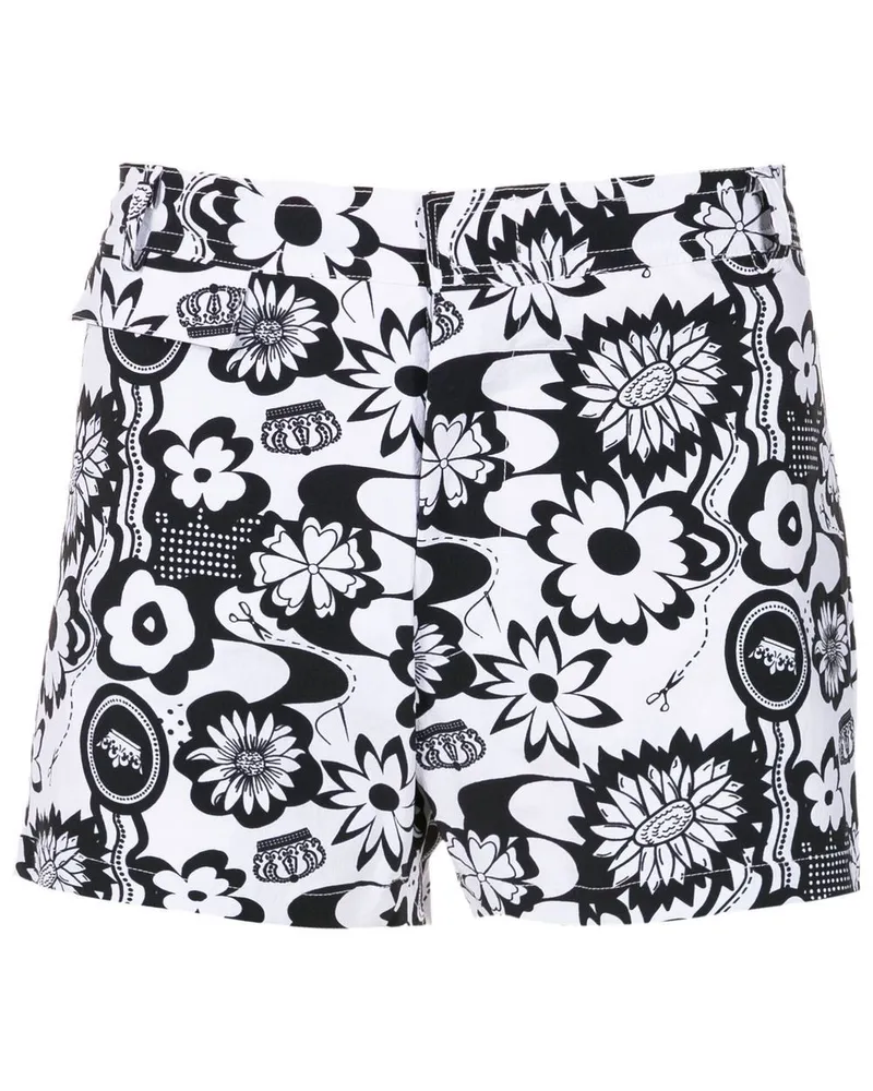 Amir Slama Badeshorts mit grafischem Print - Schwarz Schwarz