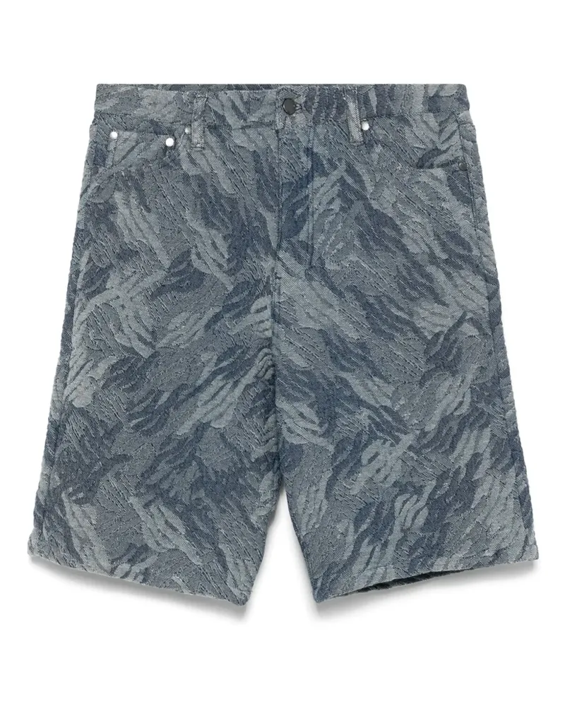 Daily Paper Shorts mit Camo-Monogramm - Blau Blau