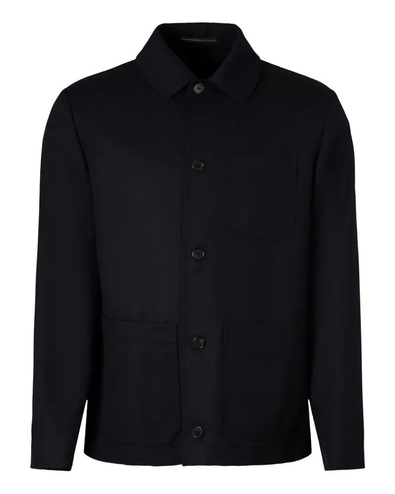 Slowear Hemdjacke mit Knopfverschluss - Schwarz Schwarz