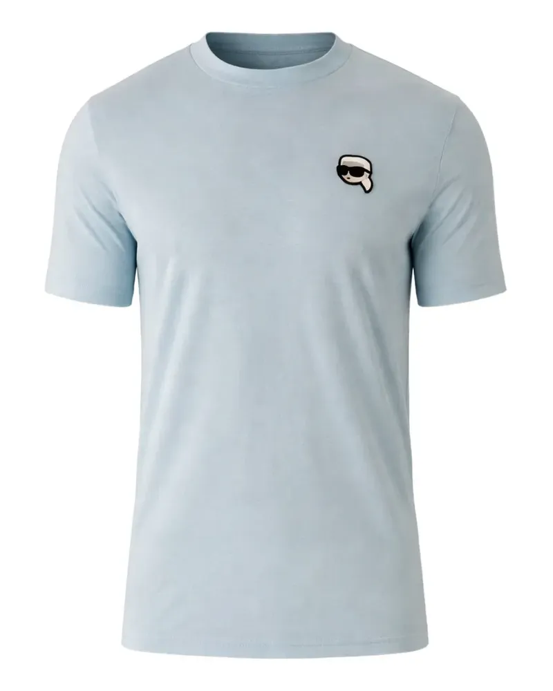 Karl Lagerfeld T-Shirt mit rundem Ausschnitt - Blau Blau