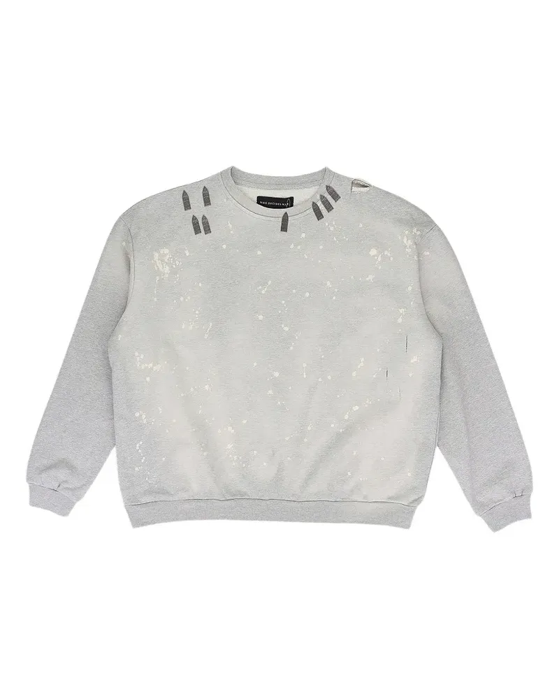 WHO DECIDES WAR Arched Collage crewneck sweater - Grau Grau