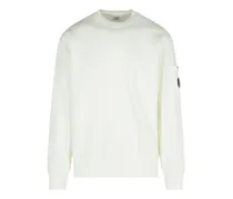 Sweatshirt mit aufgesetzter Tasche - Weiß