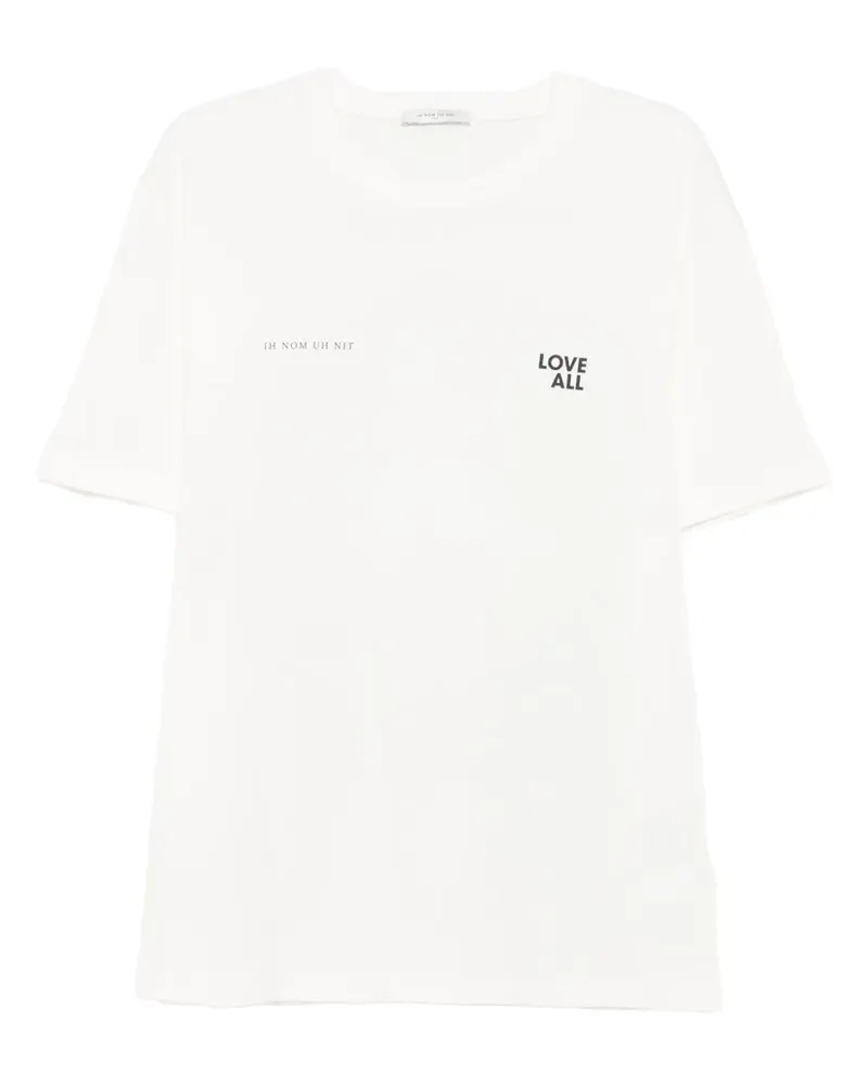 IH NOM UH NIT Love All Jesus T-Shirt - Weiß Weiß