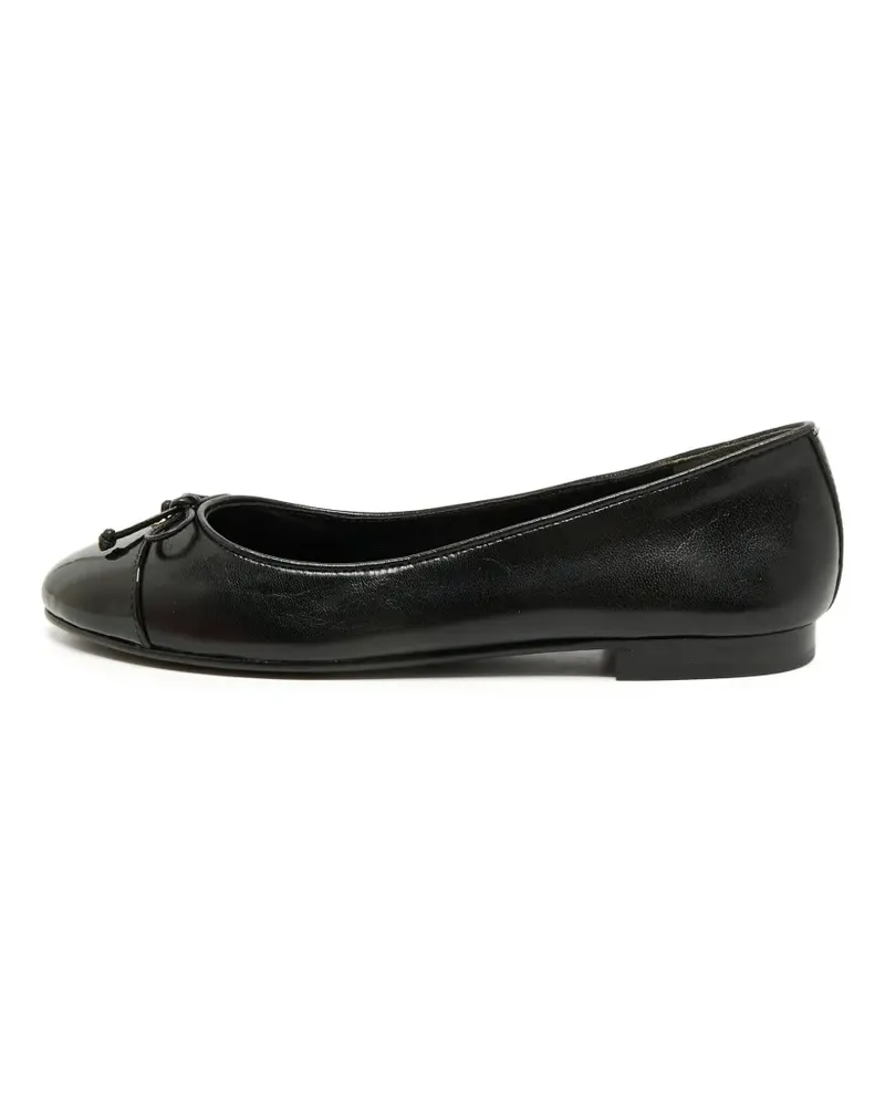 Tory Burch Ballerinas mit CC-Kappe - Schwarz Schwarz