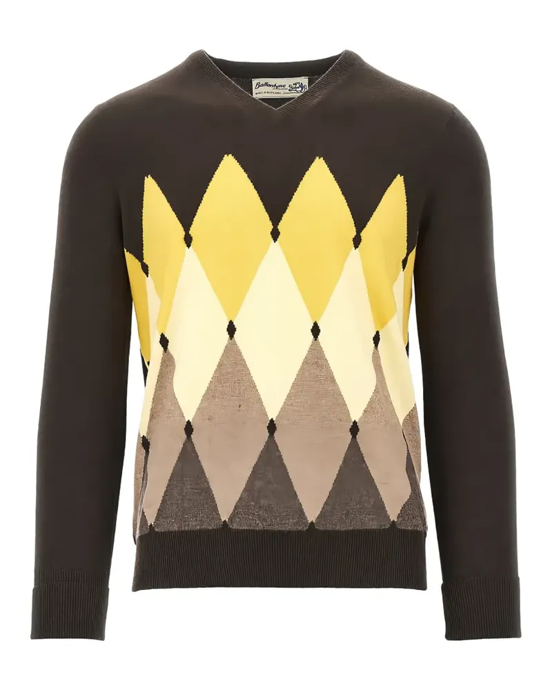 Ballantyne argyle-intarsia cashmere sweater - Braun Braun