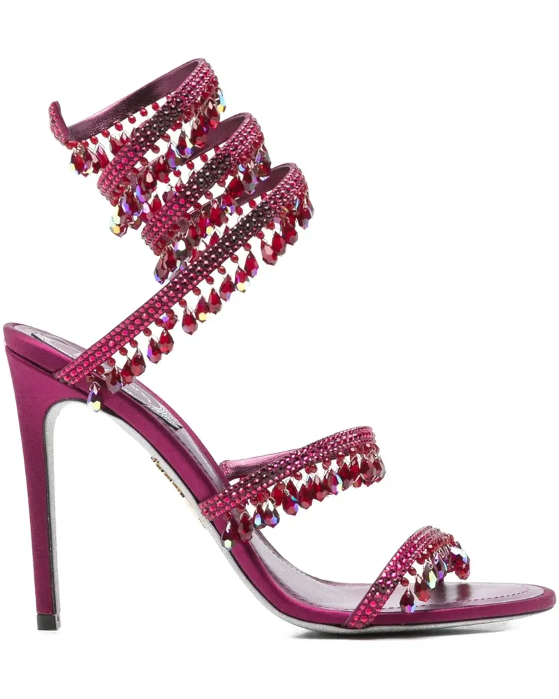 René Caovilla Chandelier Sandalen 105mm - Violett Violett