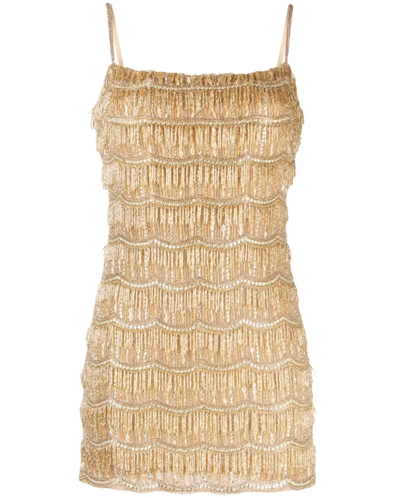 Rachel Gilbert Minikleid mit Pailletten - Gold Gold