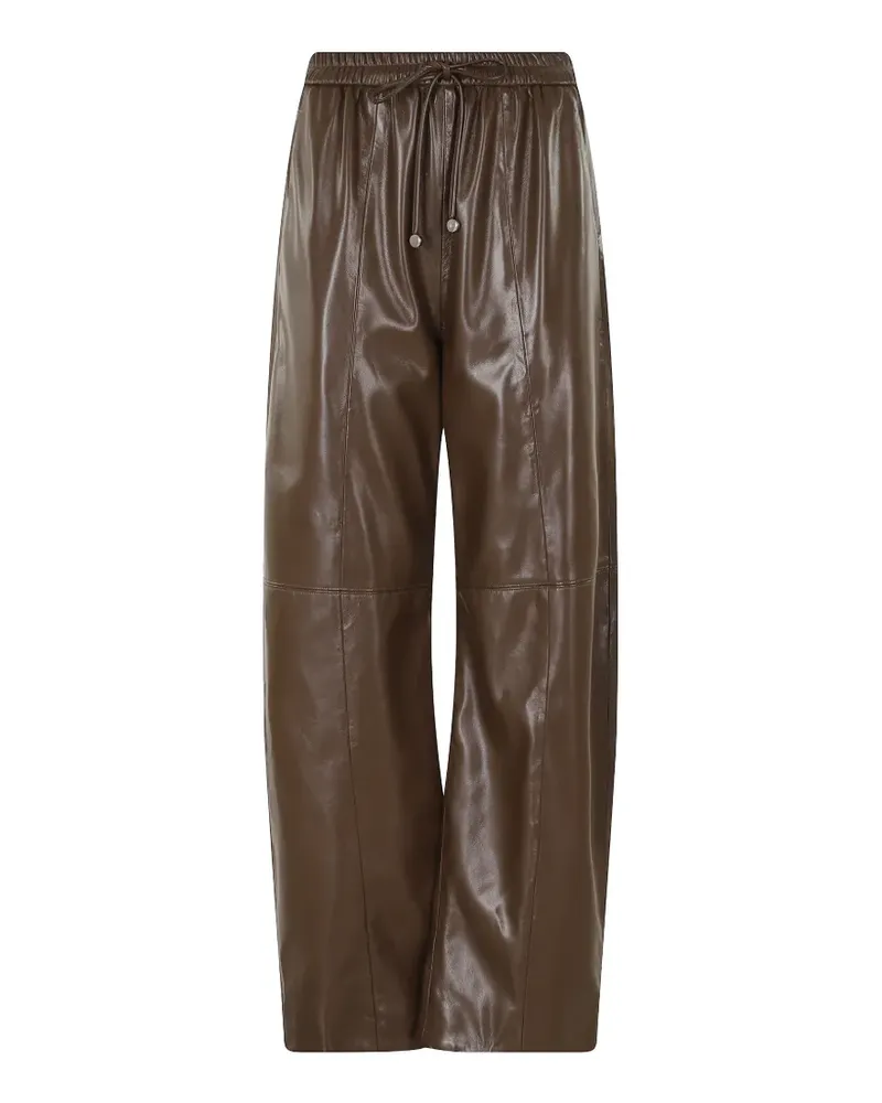Isabelle Blanche Taillenhose mit Stretchbund - Braun Braun