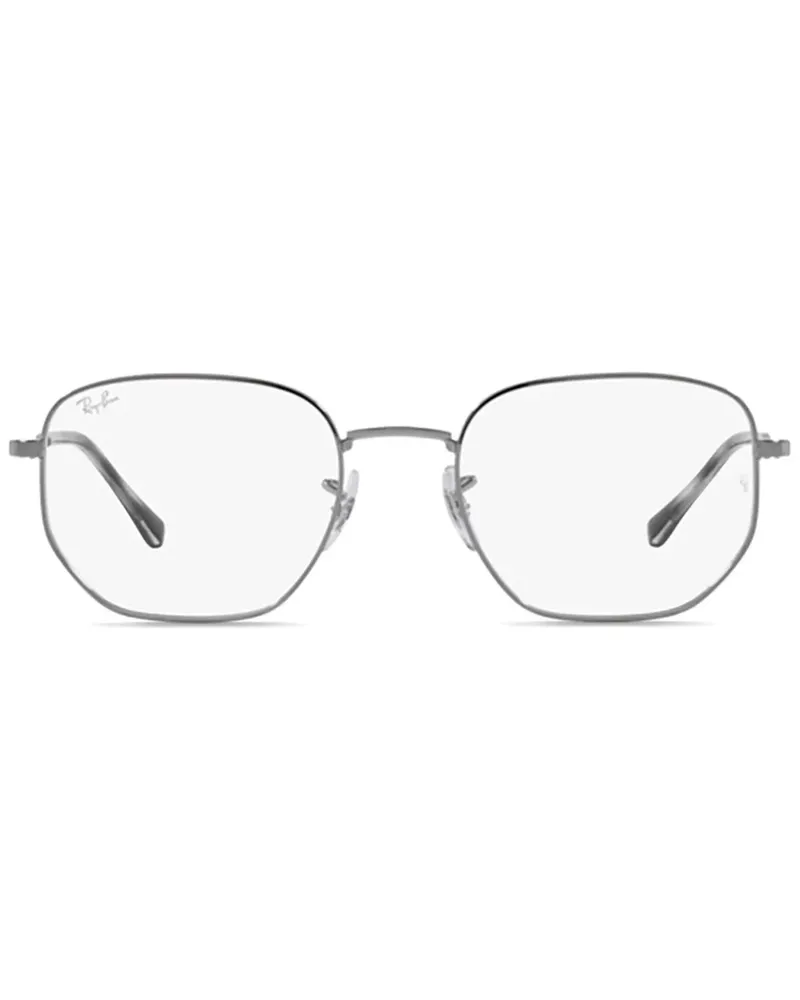 Ray Ban Brille mit geometrischem Gestell - Silber Silber