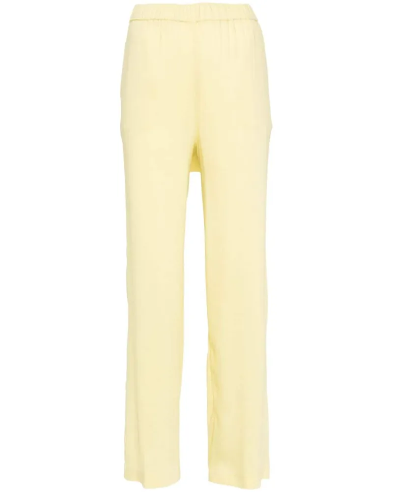 Fabiana Filippi Gerade High-Waist-Hose - Gelb Gelb