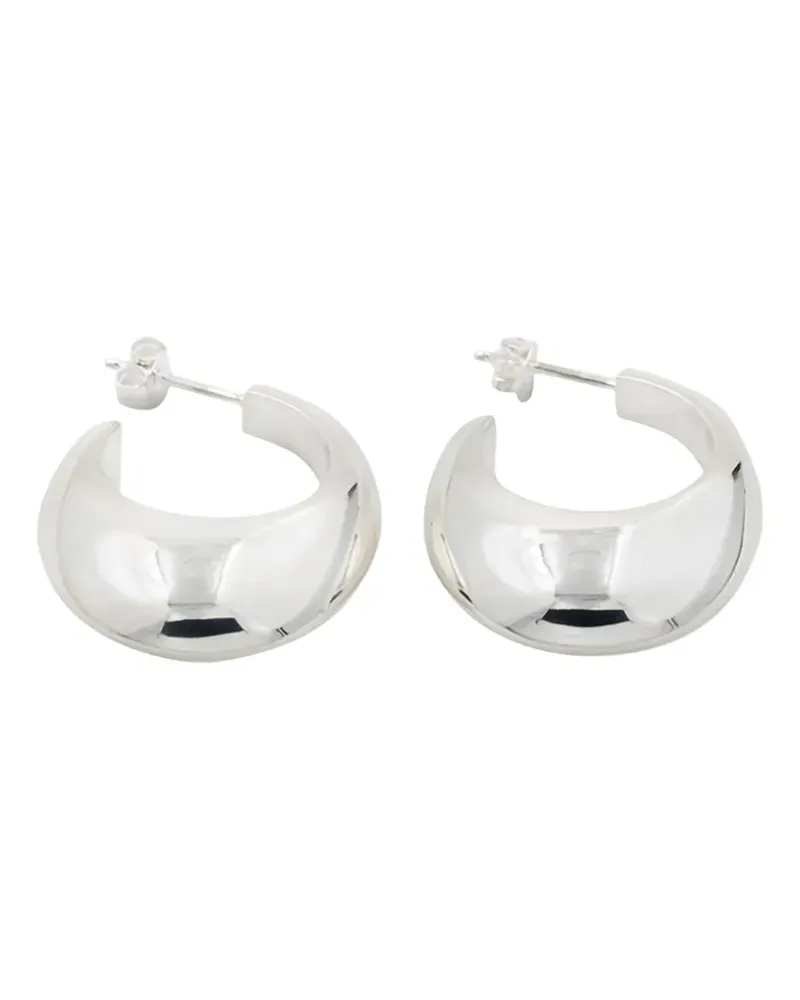 RAGBAG polished-finish hoop earrings - Silber Silber