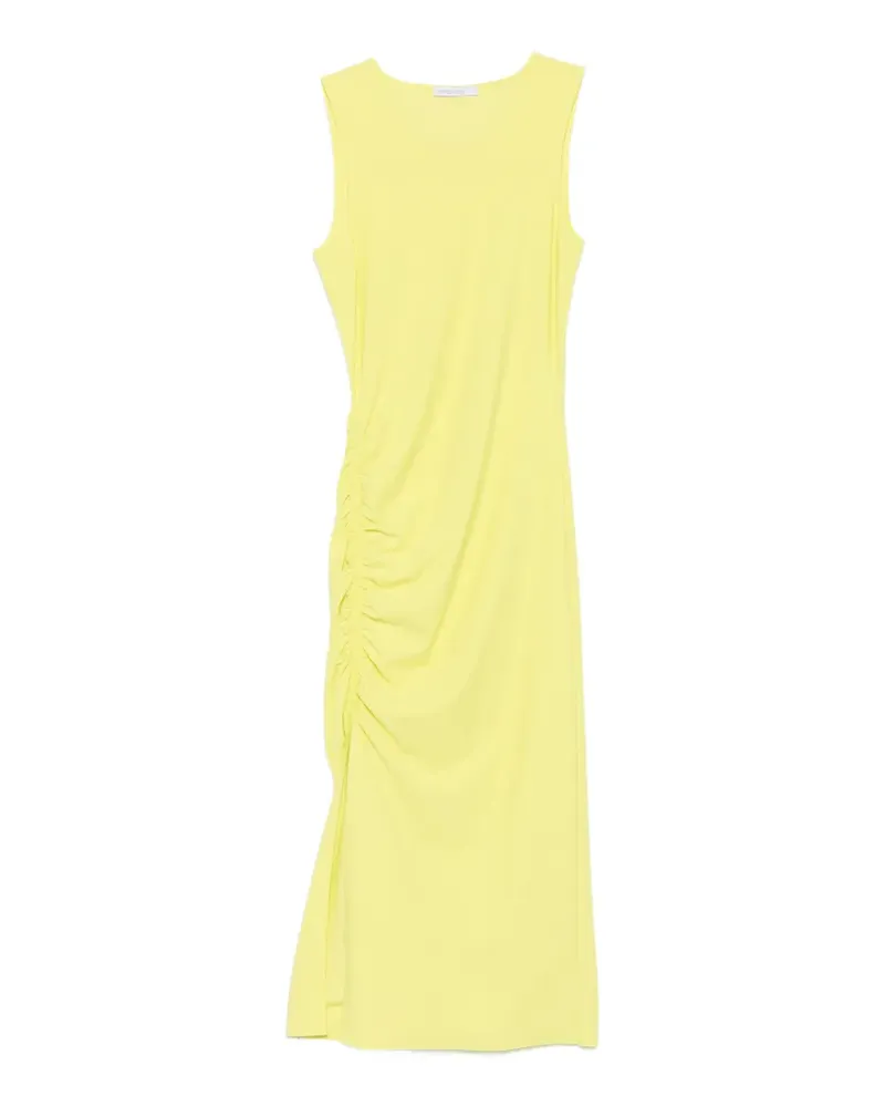 Patrizia Pepe midi ruched dress - Gelb Gelb