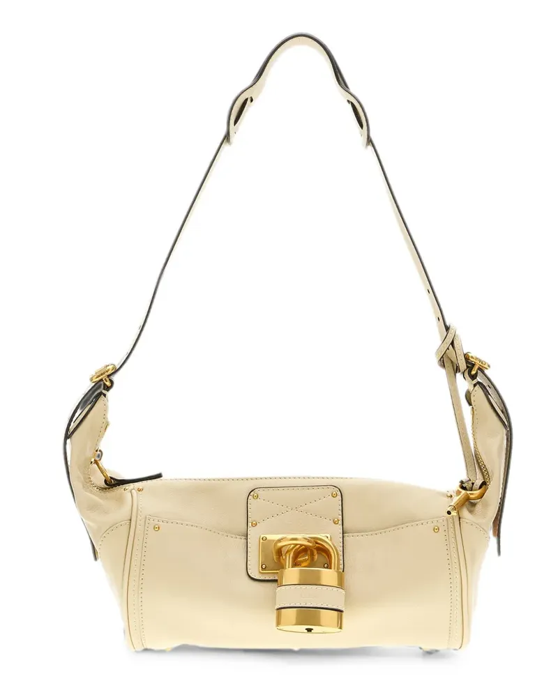 Chloé Paddington padlock calf leather shoulder bag - Nude Nude