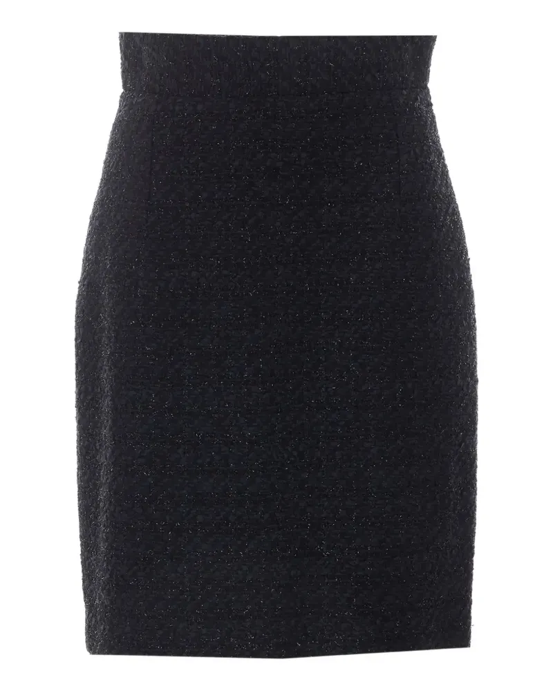 Tagliatore Nell Midirock mit Tweed-Effekt - Schwarz Schwarz