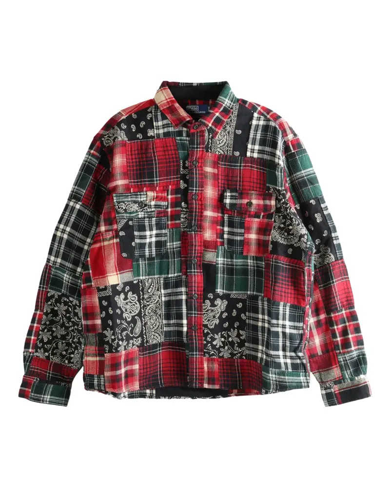 Ralph Lauren Kariertes Hemd im Patchwork-Look - Rot Rot