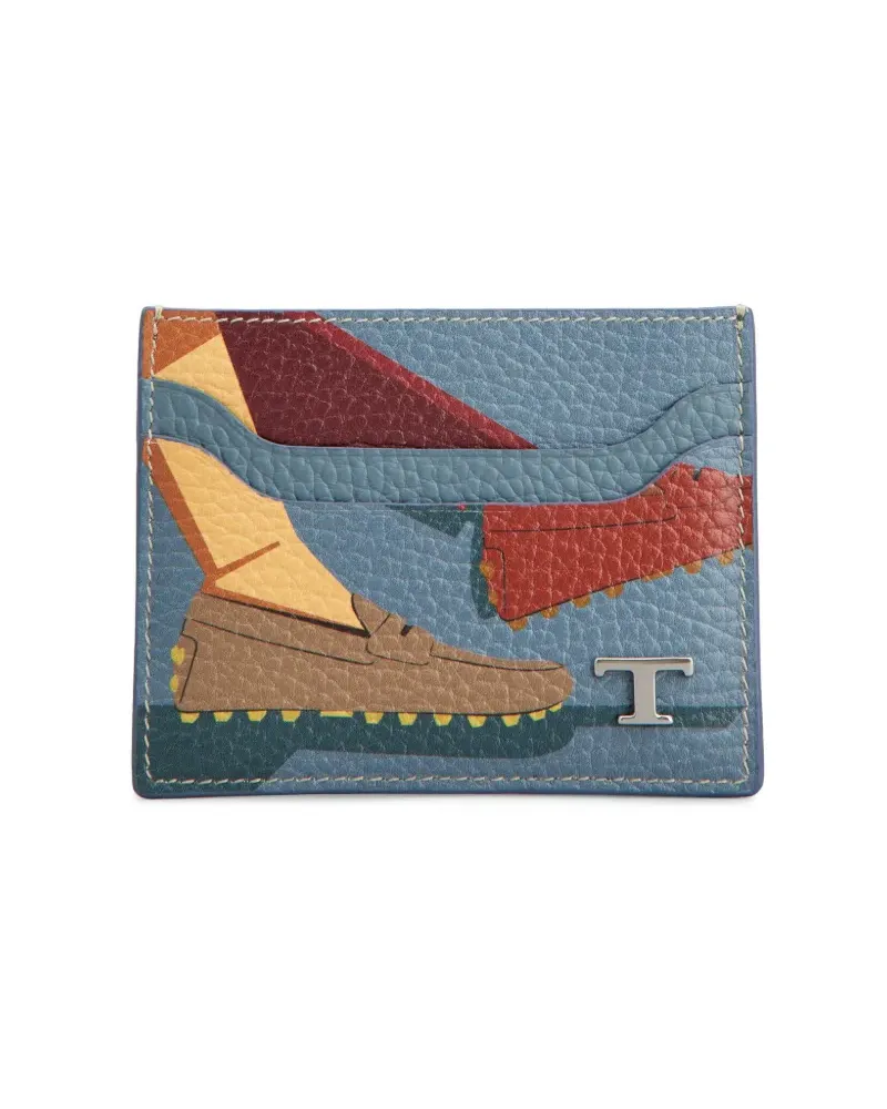 TOD'S Kartenetui mit Logo-Schild - Blau Blau