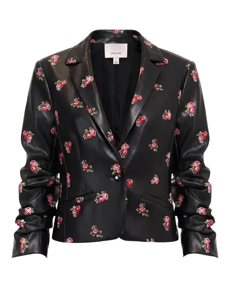 Cinq à Sept Tossed Roses Le Petit Khloe blazer - Schwarz Schwarz